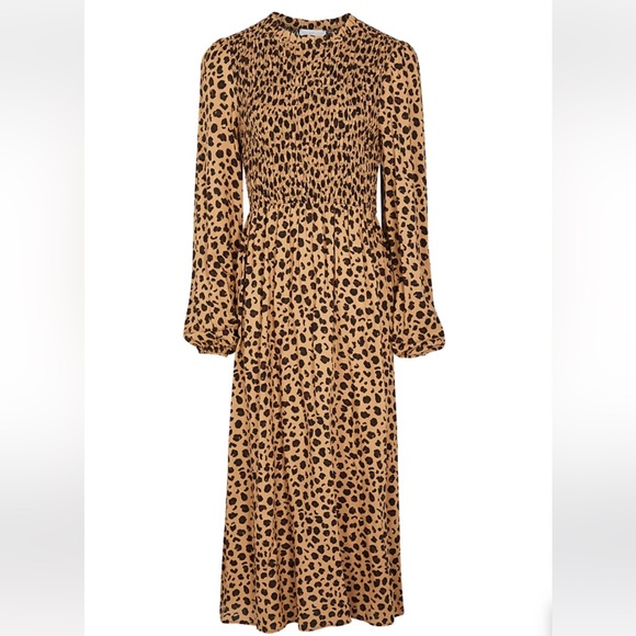 Never Fully Dressed Leopard Swedish Dress - Picture 1 of 9